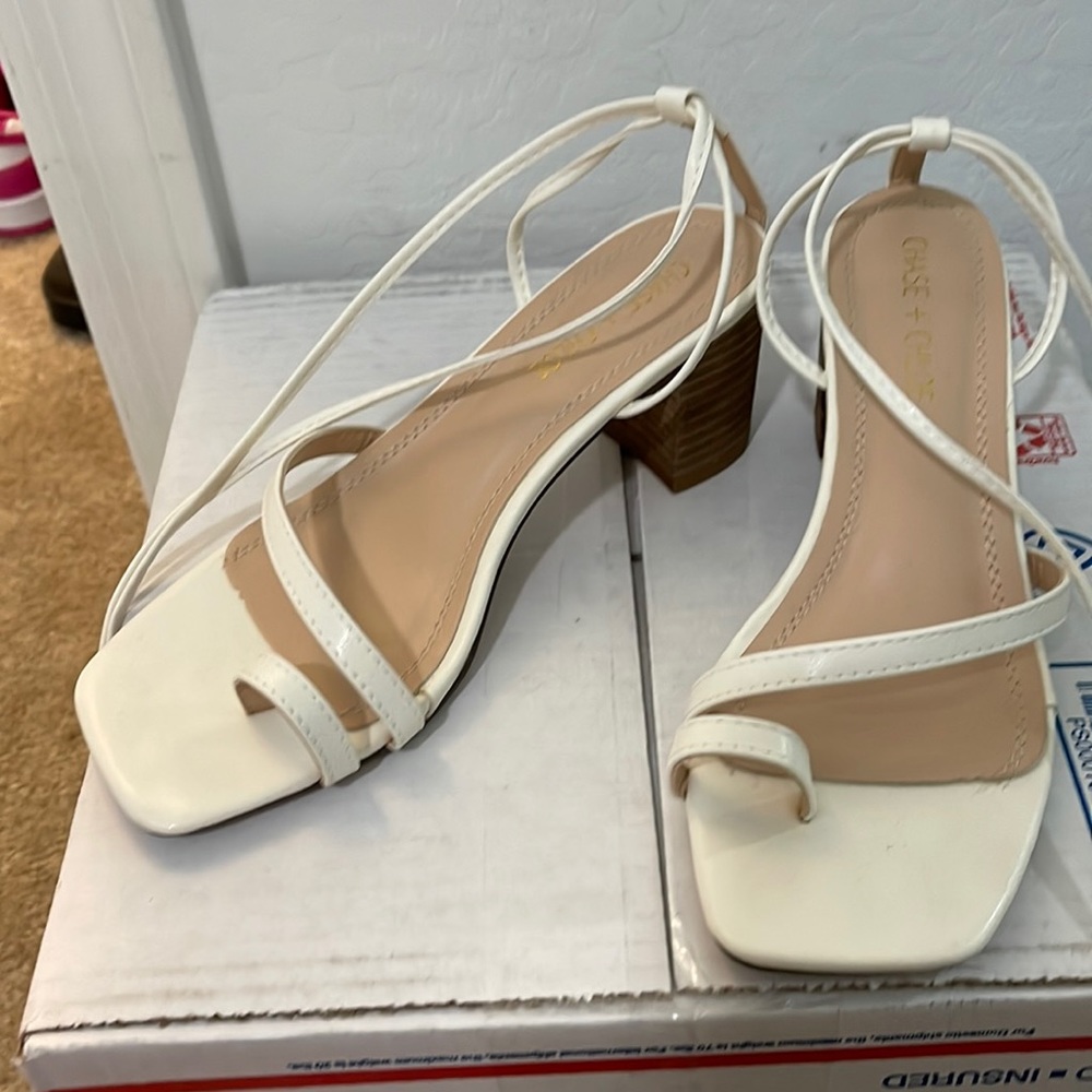 Off white strappy sandals-